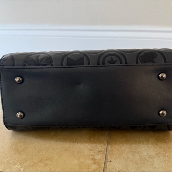 Marvel Iconic Black Messenger Bag with Red and Purple Accents - Picture 12 of 12